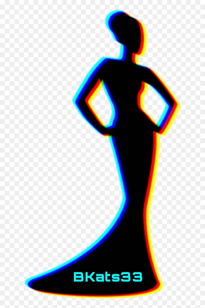 #art #lady #badgirl #silhouette #dresses #badbitch - Illustration, HD Png Download - woman in dress png