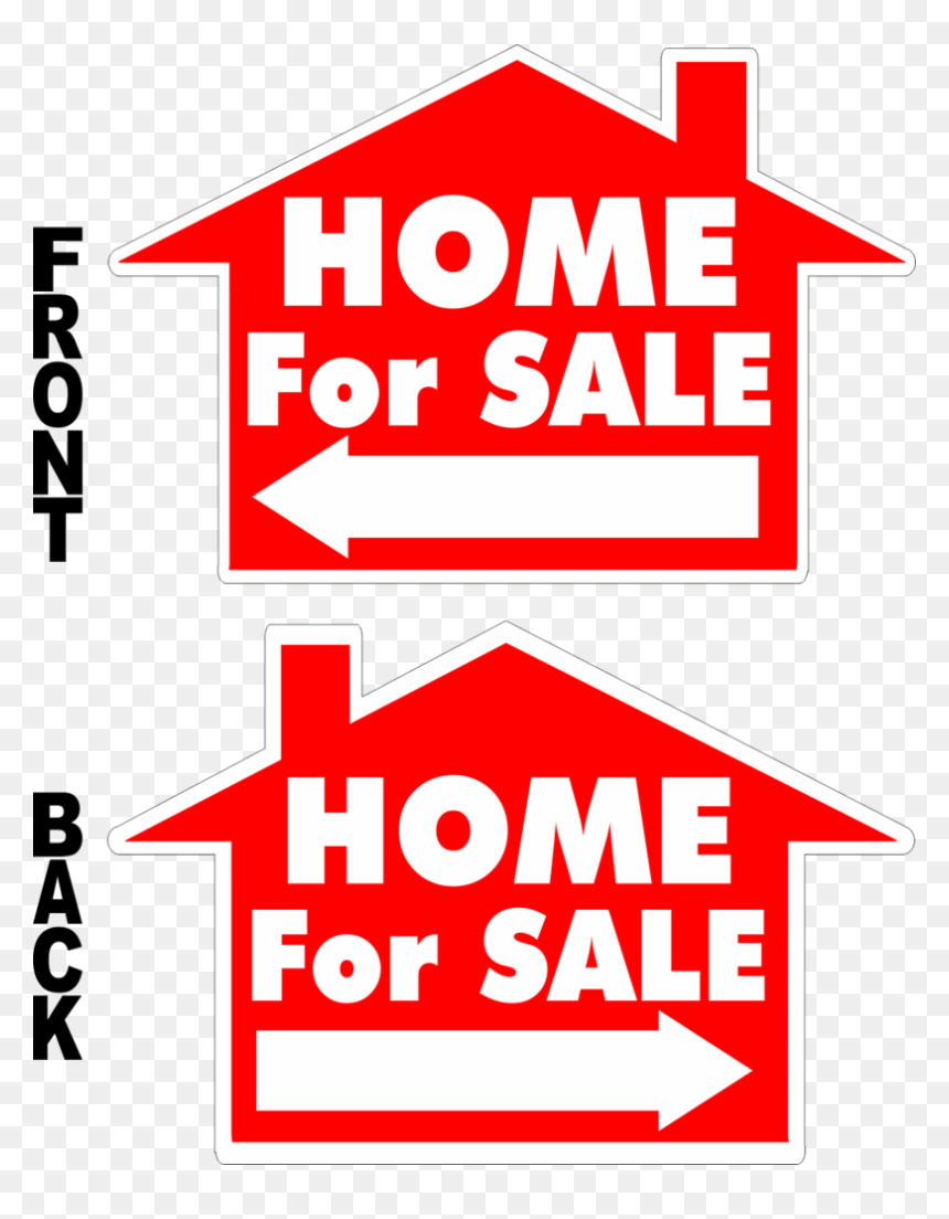 Home For Sale House Shaped Yard Sign - Sign, HD Png Download - sale sign png