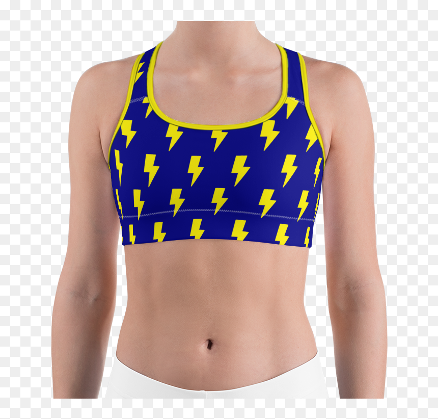 Brassière De Sport, HD Png Download - blue lightning bolt png