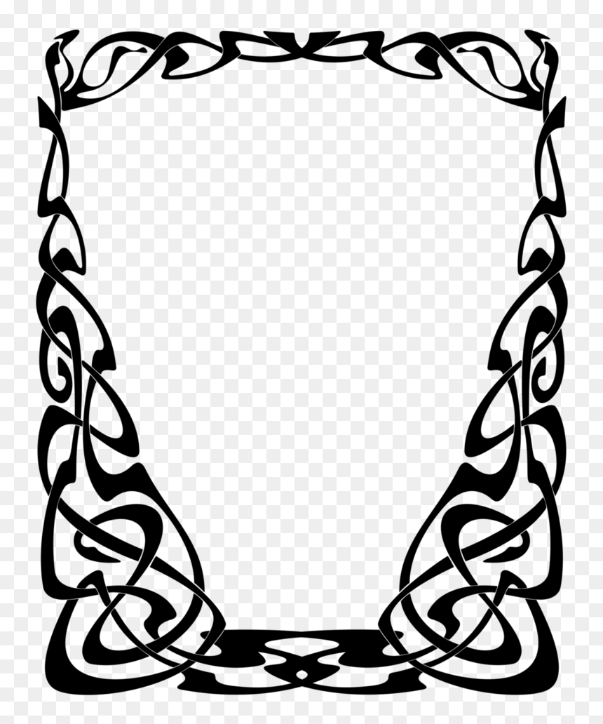 Free Art Deco Clipart - Art Nouveau Vector Png, Transparent Png - art nouveau png