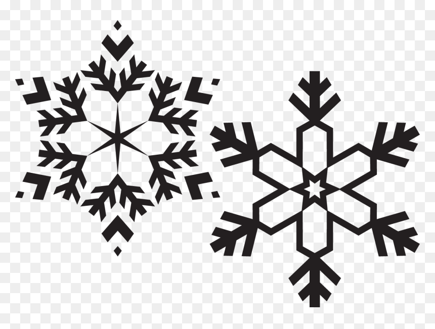 Snowflake Png Black And White, Transparent Png - snowflake png transparent background