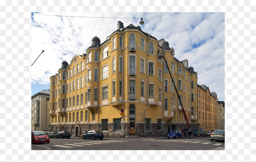 Charming Art Nouveau Apartment - Art Nouveau Apartment Building, HD Png Download - art nouveau png