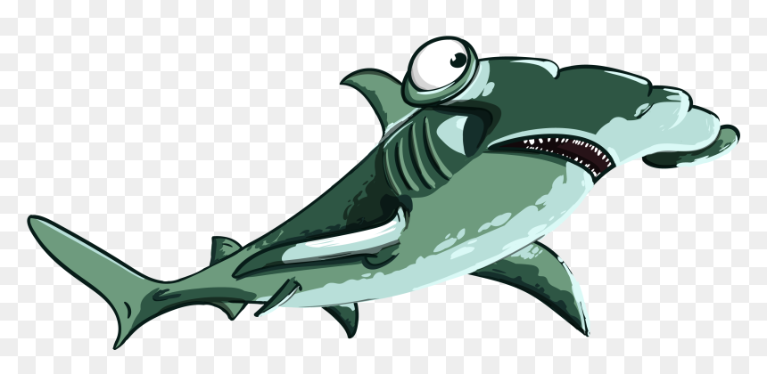 Shark, Fish, Hammer, Predator, Teeth, Mouth, Sea - Shark, HD Png Download - hammerhead shark png