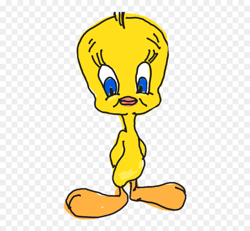 #cartoon #yellowbird #tweety #tweetybird, HD Png Download - tweety bird png