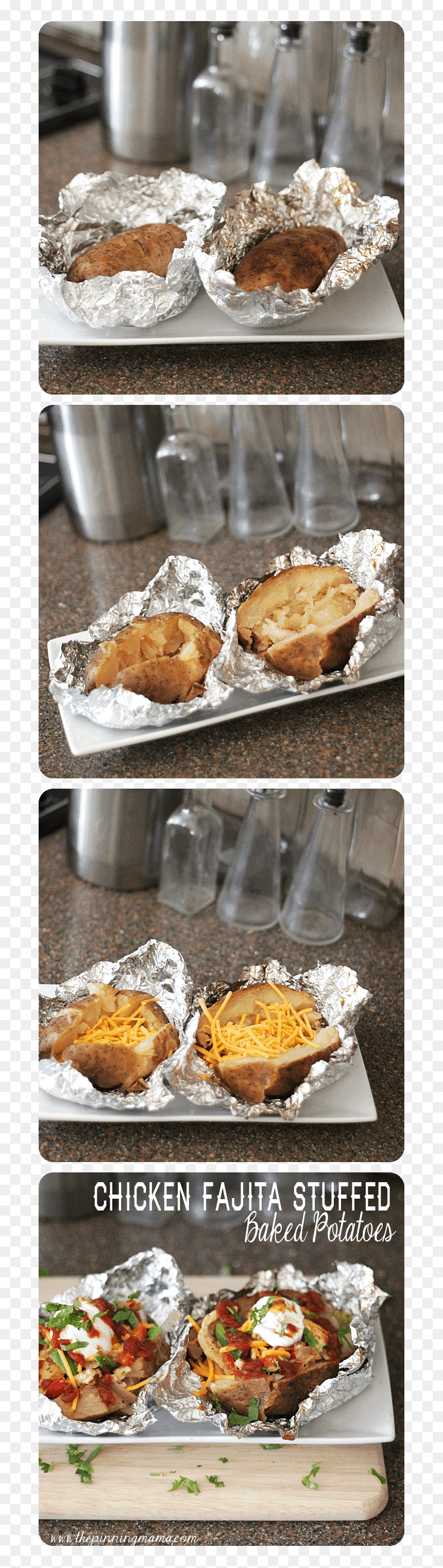 {easy Family Dinners) Chicken Fajita Stuffed Baked - Dulce De Leche, HD Png Download - baked potato png