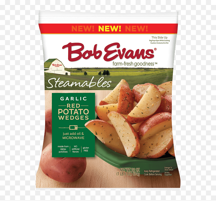 Bob Evans Garlic Red Potato Wedges - Bob Evans Red Potatoes, HD Png Download - baked potato png