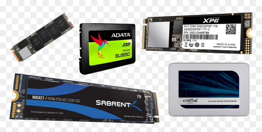 Best Ssds For Gaming - Sabrent Rocket 512 Gb M 2 2280 Nvme Solid State Drive, HD Png Download - ssd png