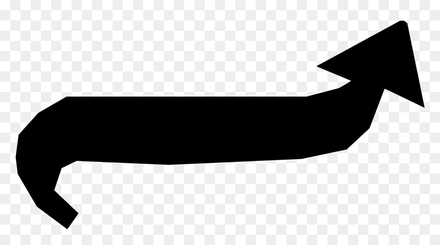 Arrow Tail Down Refixed Clip Arts, HD Png Download - white down arrow png