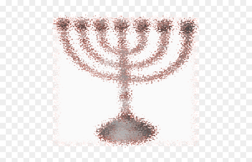 Candle Holder,judaism,menorah - Cross-stitch, HD Png Download - candlestick png