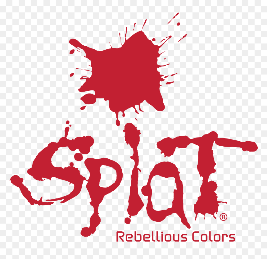 Splat Hair Color Logo, HD Png Download - color splat png