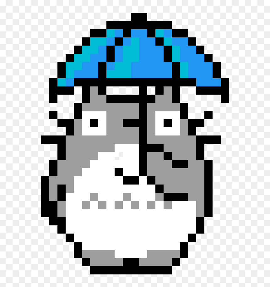Pixel Art Totoro, HD Png Download - totoro icon png