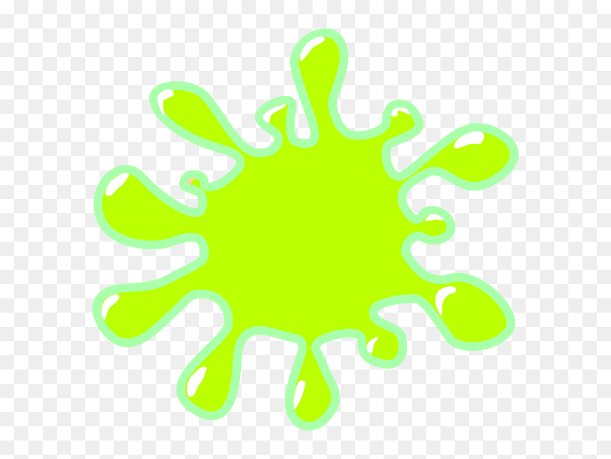 Slime Clip Art, HD Png Download - color splat png