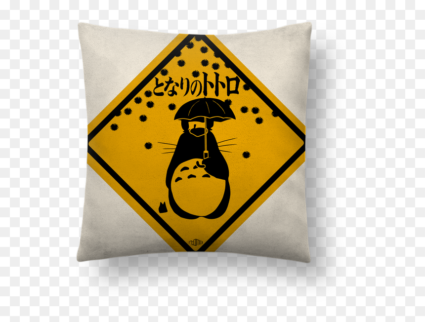 Coussin Toucher Peau De Pêche 41 X 41 Cm Totoro Par - T-shirt, HD Png Download - totoro icon png