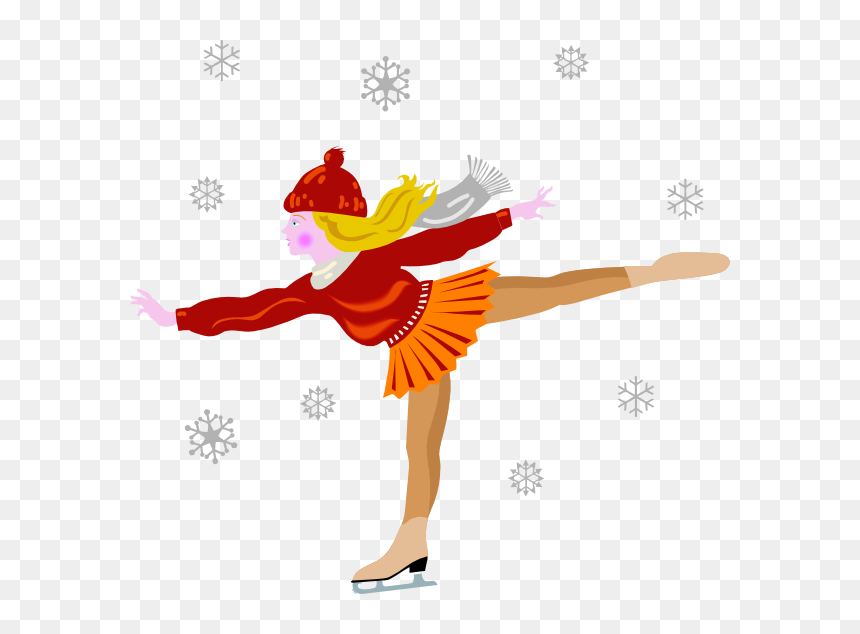 Ice Skater Png - Person Skating On Ice, Transparent Png - ice skate png