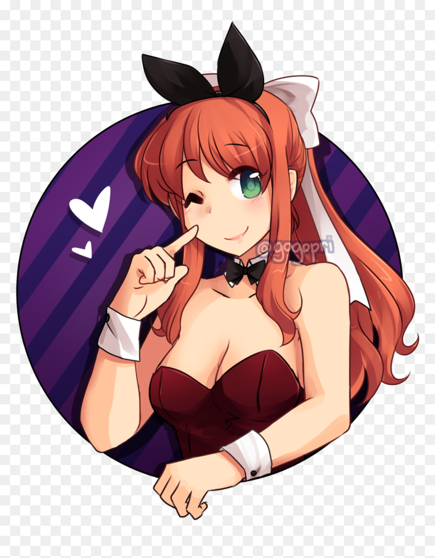 Ddlc Bunny, HD Png Download - monika ddlc png