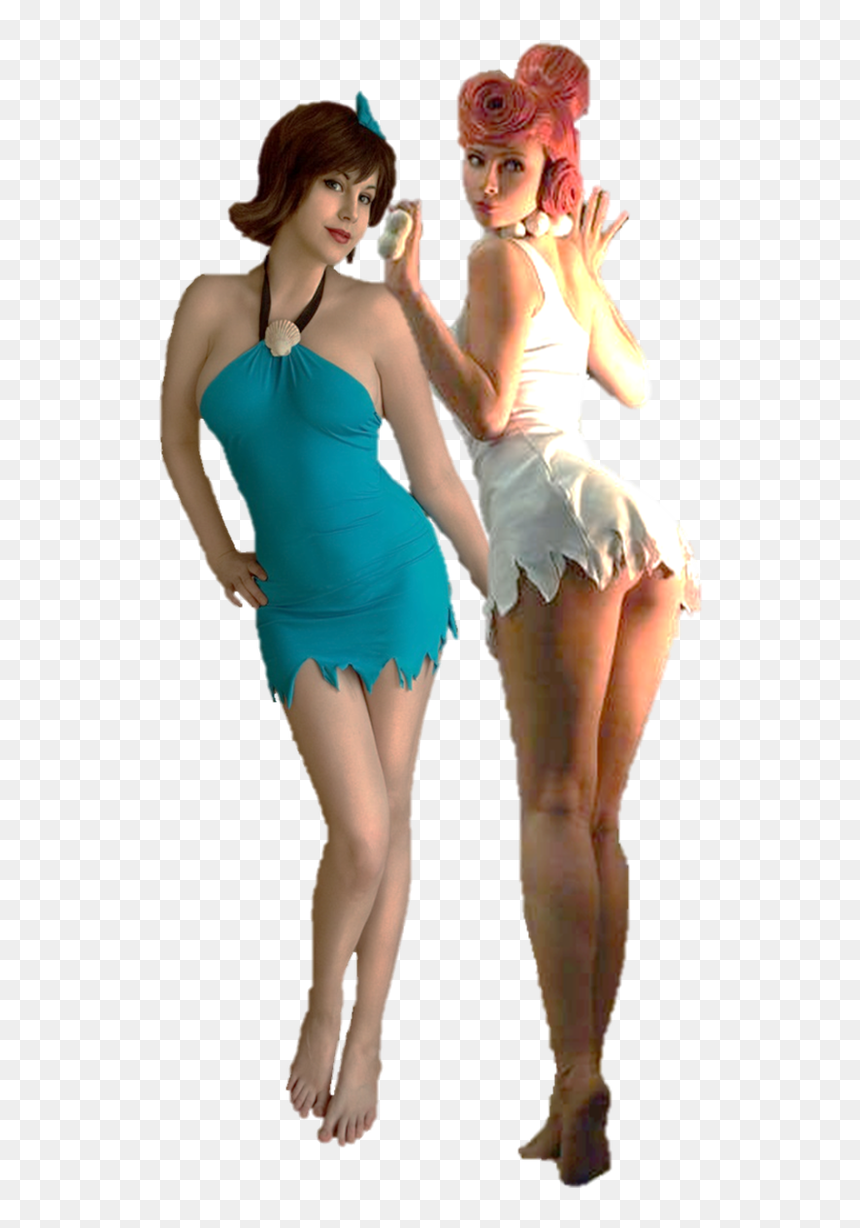 And Wilma Flintstone Cosplay - Betty Rubble Wilma Flintstone, HD Png Download - elizabeth olsen png