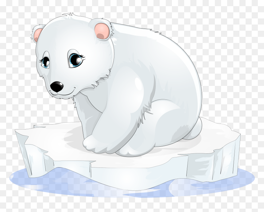Polar Bear Transparent Transparent Image Clipart - Polar Bear Clipart Png, Png Download - bear vector png