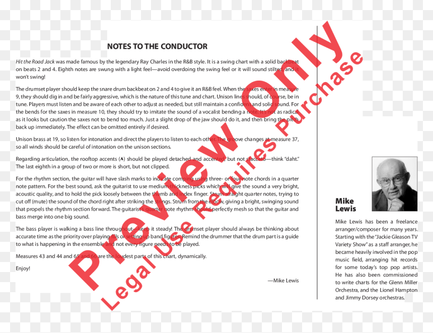 Product Thumbnail - Hit The Road Jack Band Notes, HD Png Download - ray lewis png