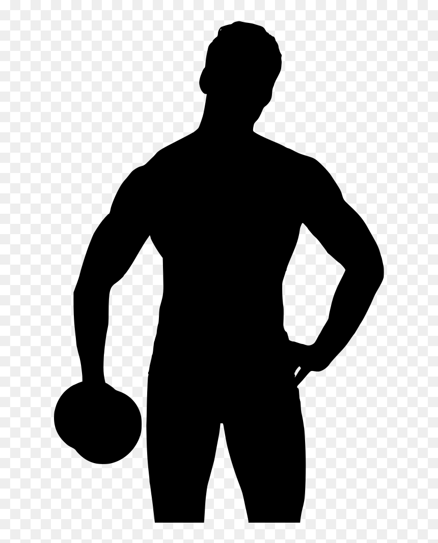Testosterone Deficiency, HD Png Download - bodybuilder silhouette png