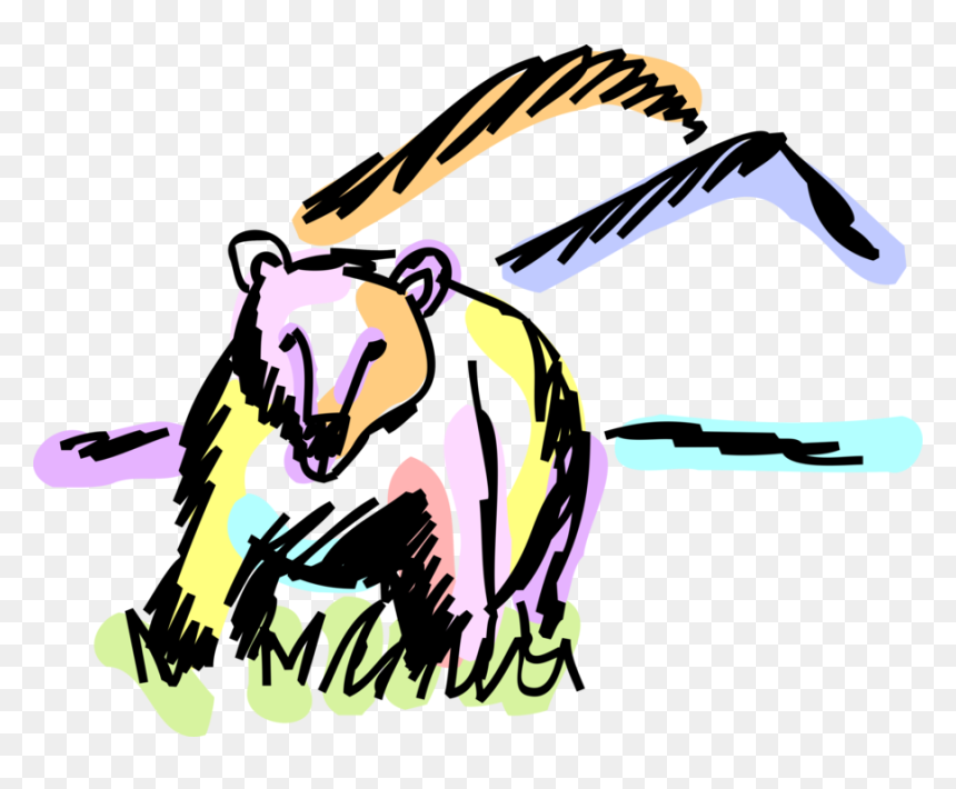 Vector Illustration Of North American Brown Bear Kodiak, HD Png Download - bear vector png