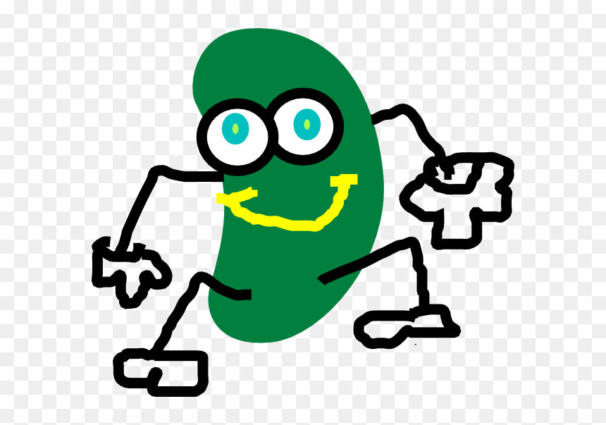 Jelly Clip Art At - Green Jelly Beans Cartoon, HD Png Download - green bean png