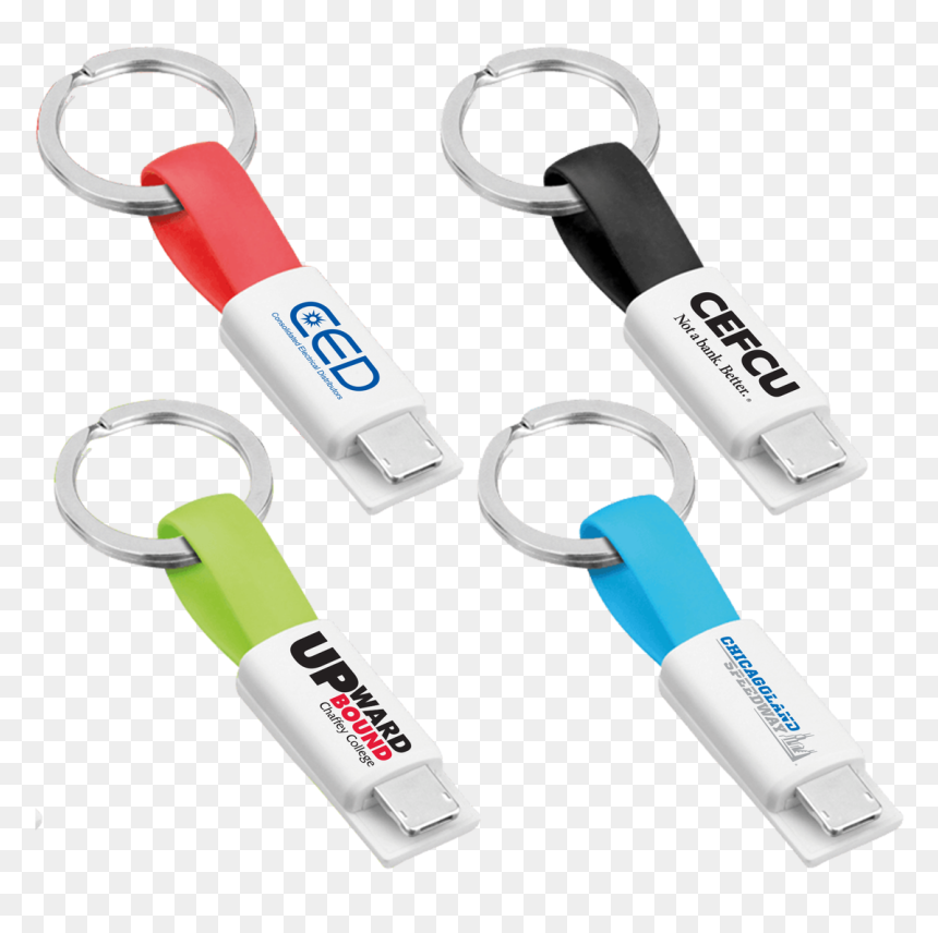Ladekabel Schlüsselanhänger Typ C Mit Micro Usb, HD Png Download - keychain png