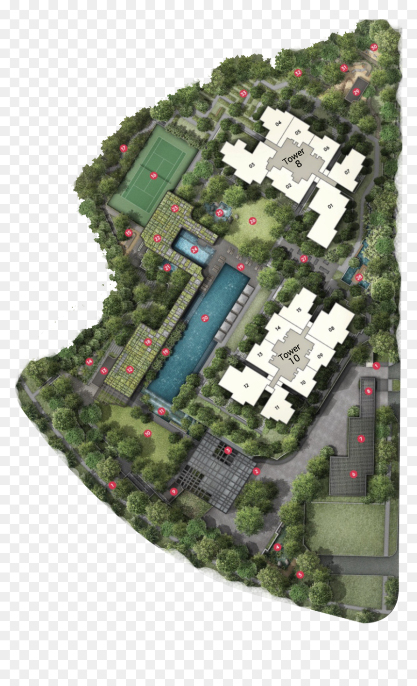 Floor Plan, HD Png Download - aerial tree png