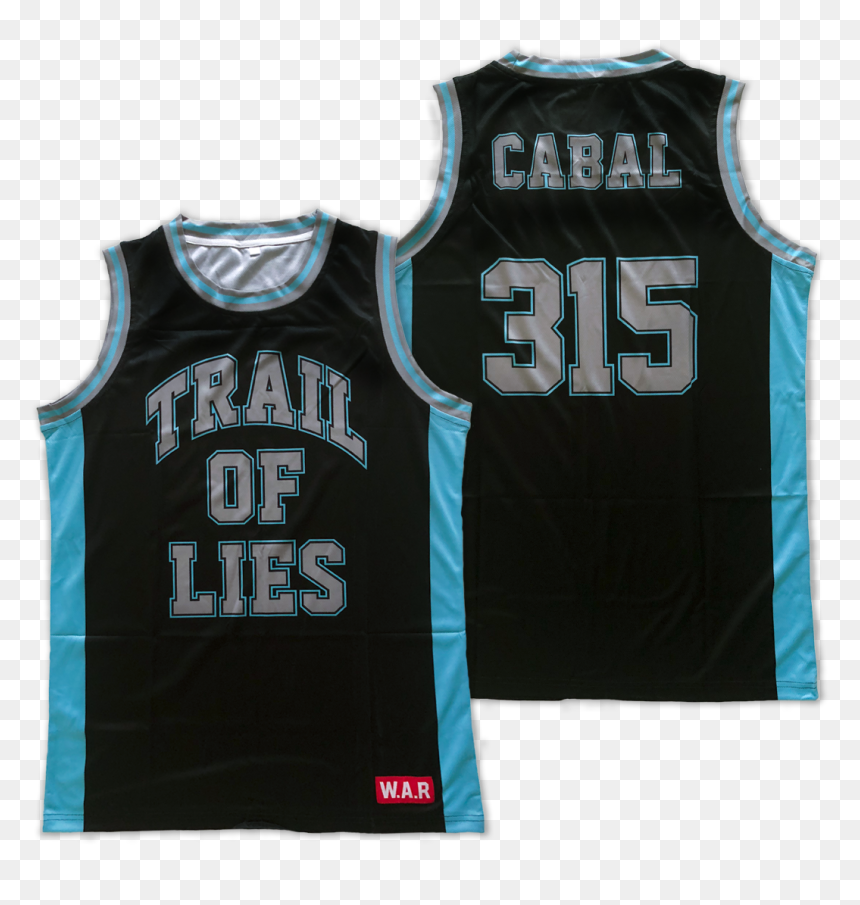 Image Of Trail Of Lies X Cabal Basketball Jersey - Vest, HD Png Download - basketball jersey png