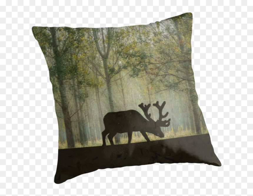 Transparent Moose Silhouette Png - Throw Pillow, Png Download - pillows png