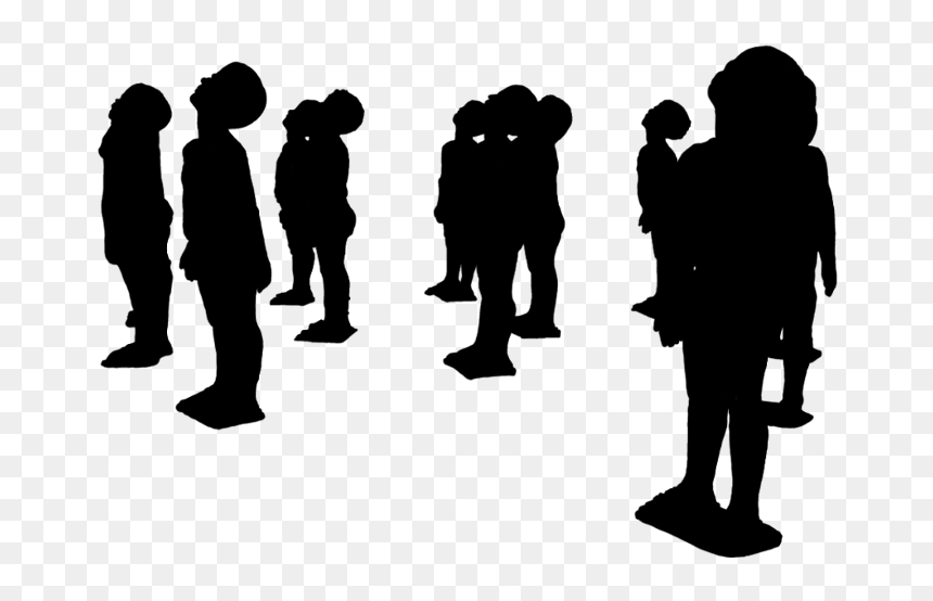 Download Scsilhouette Children Vipshoutout - Silhouette, HD Png Download - people png transparent