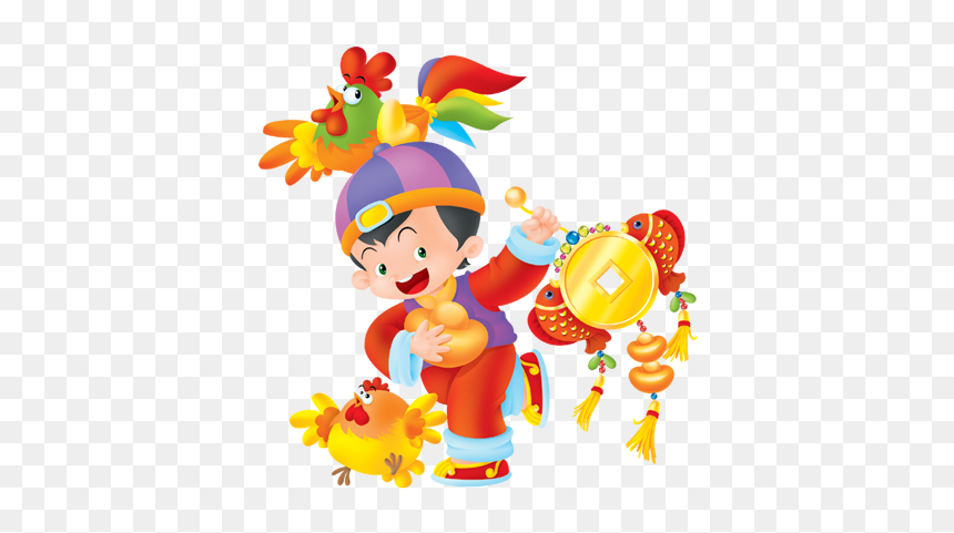 Chinese New Year Lunar New Year Lion Dance - Trẻ Em Tết Vector, HD Png Download - twerking png