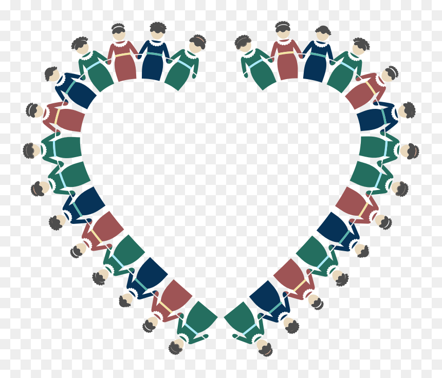 Women Holding Hands Heart, HD Png Download - heart hands png