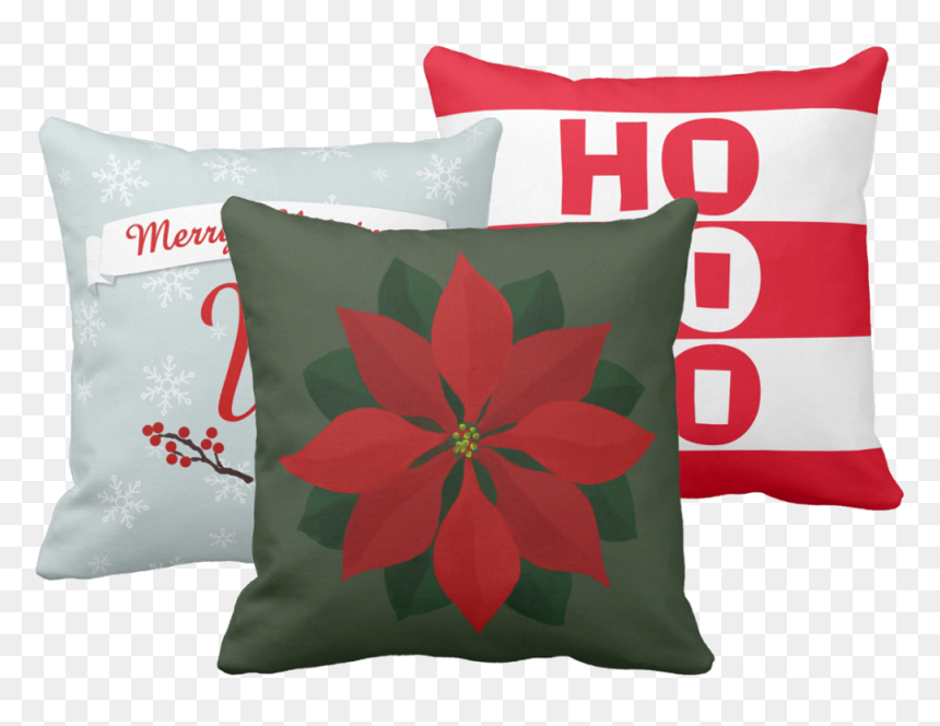 Christmas Pillows At Dogwood & Thistle On Zazzle - Cushion, HD Png Download - pillows png