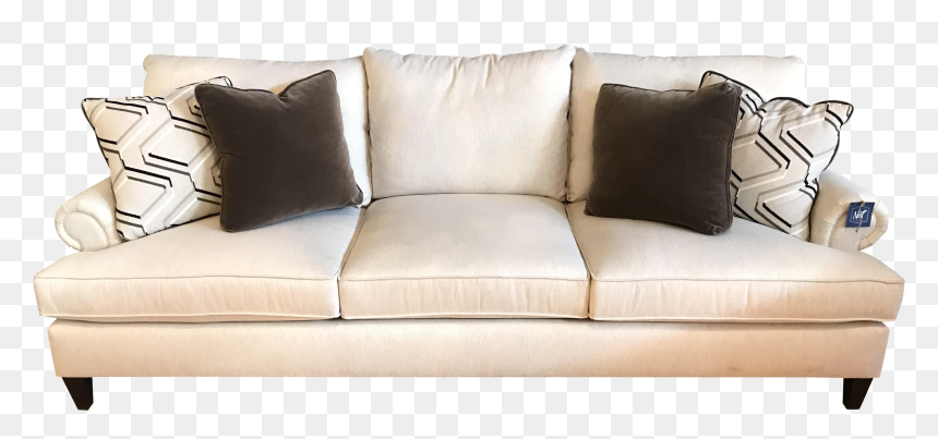 Clip Art Bernhardt Rolled Arm Linen - Studio Couch, HD Png Download - pillows png