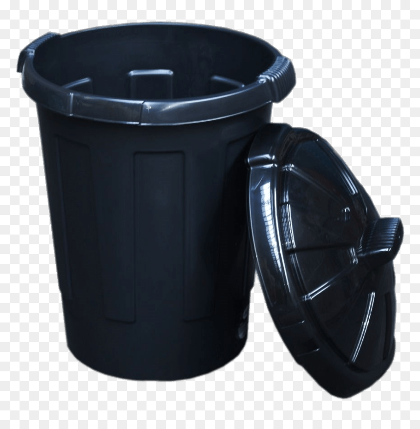 Bin Refuse Black Open - Open Bin Png, Transparent Png - dustbin clipart png