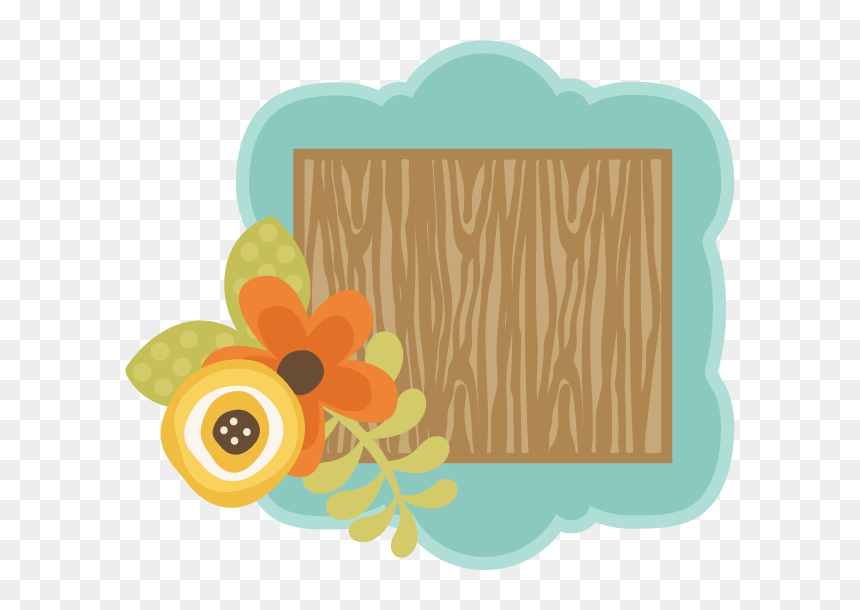 Frames Svg File - Clipart Flower Wood Frame, HD Png Download - frem png