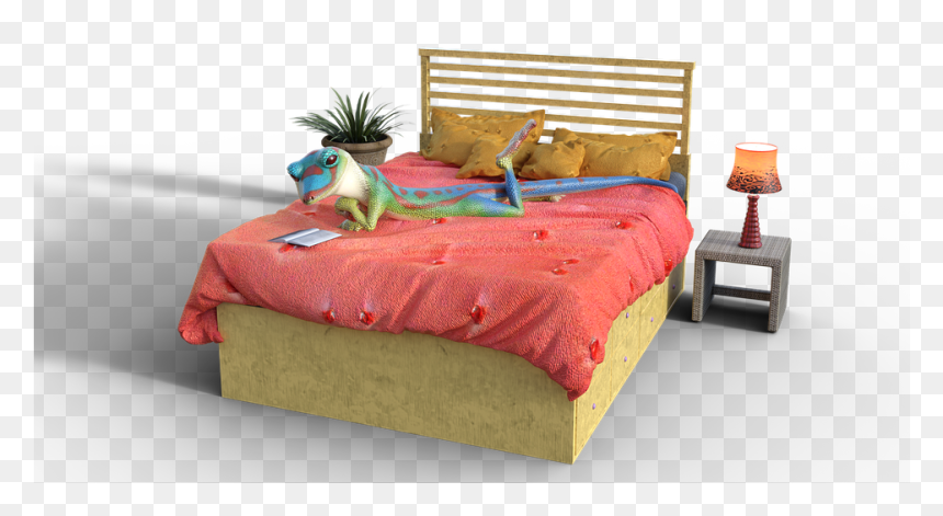 Feel At Home, Cozy, Place To Sleep, Bed, Bedding - Sleep, HD Png Download - bed png images