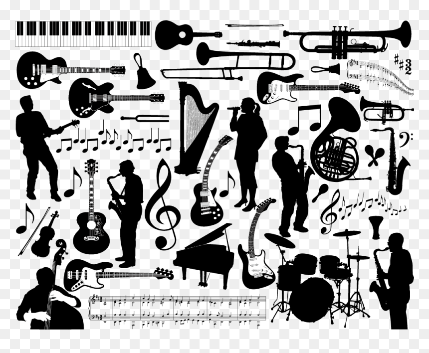 Musical Instrument Royalty-free Illustration - Musician Items, HD Png Download - music instruments clipart png