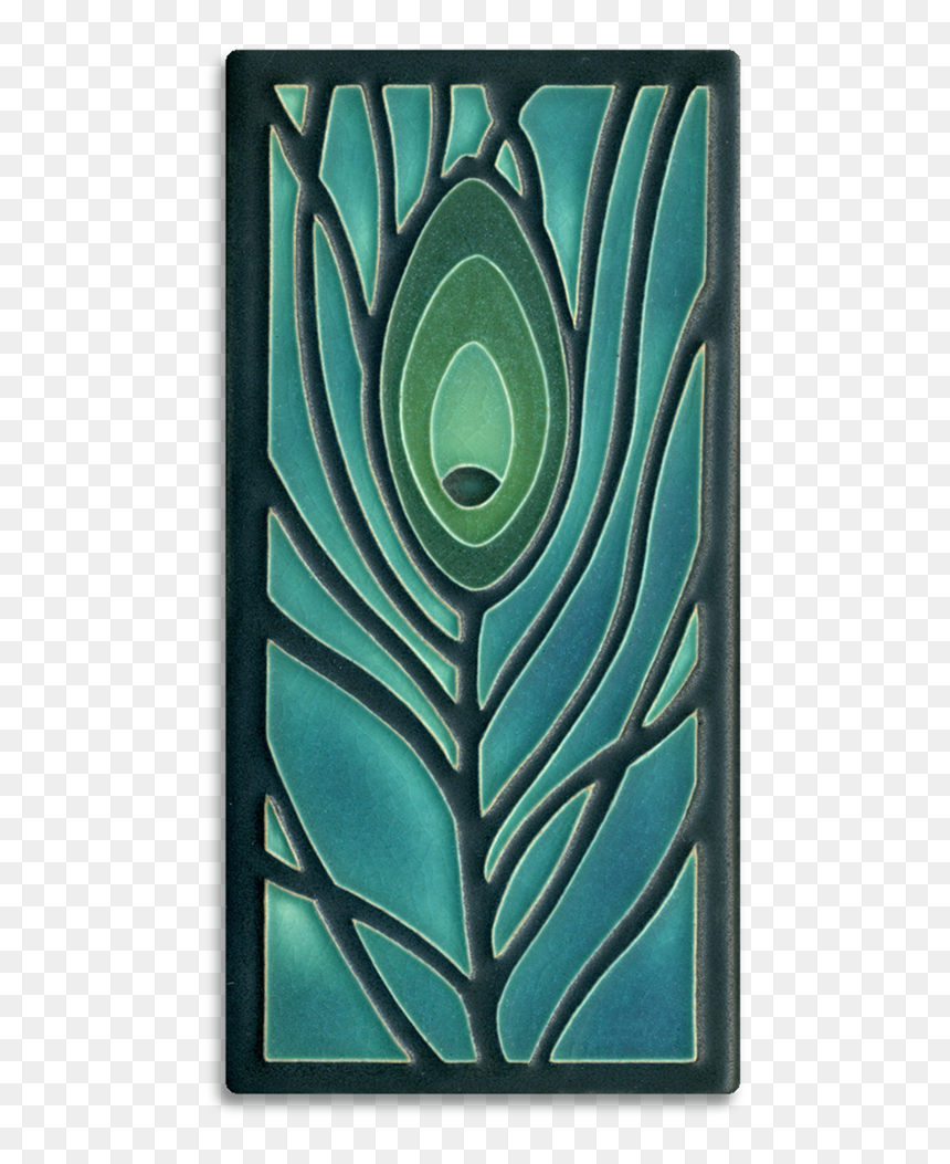 Motawi Tile Peacock, HD Png Download - peacock tail png