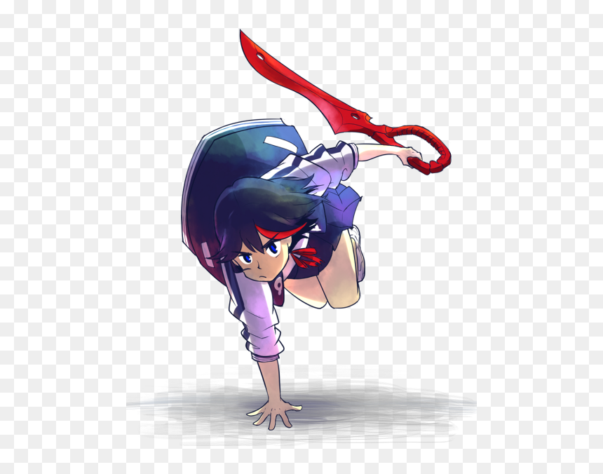 Fictional Character Vertebrate Cartoon Purple Anime - Png Kill La Kill, Transparent Png - kill la kill png