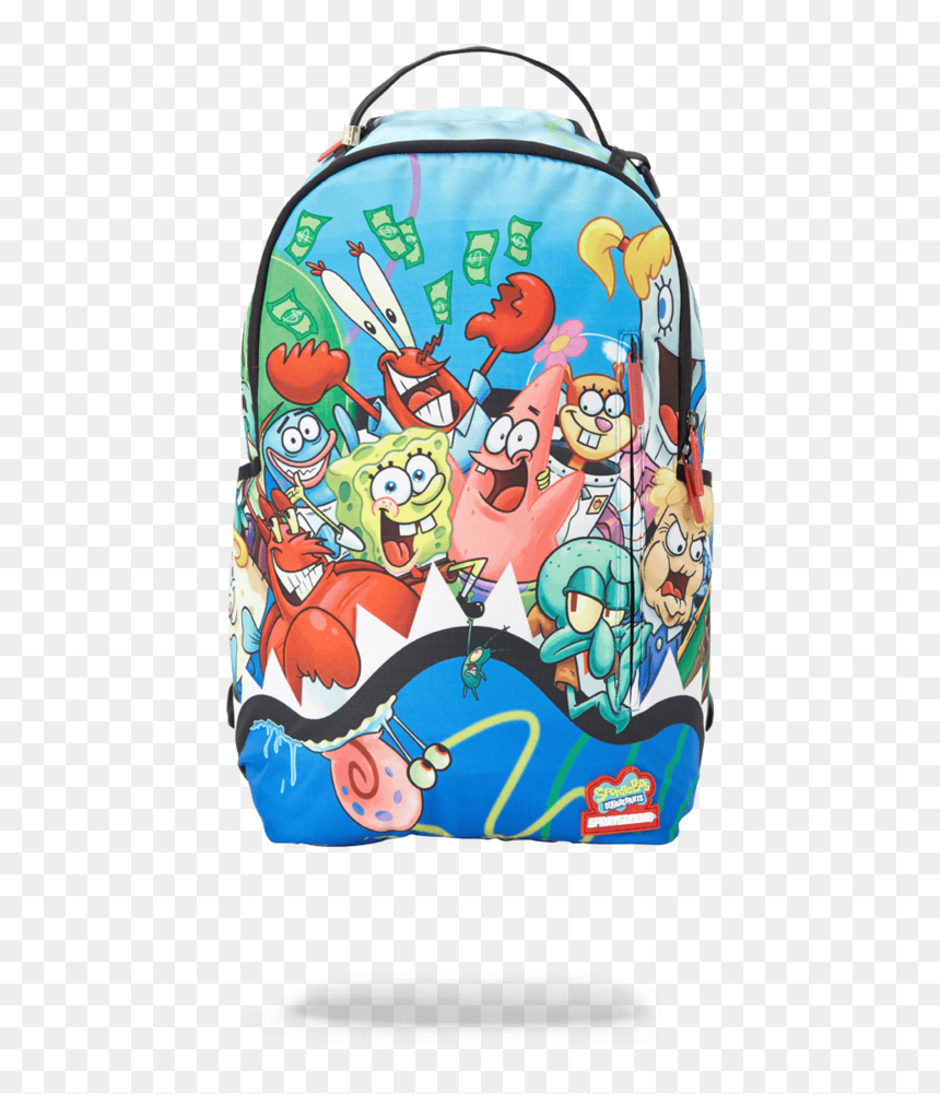 Sprayground Spongebob Shark Squad Backpack - Sprayground Spongebob Shark Squad, HD Png Download - squirtle squad png