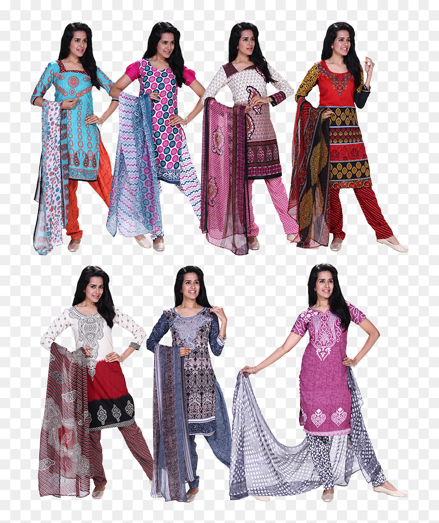 Heroine 7 Unstitched Dress Materials - Heroine Full Photos Png, Transparent Png - heroine png