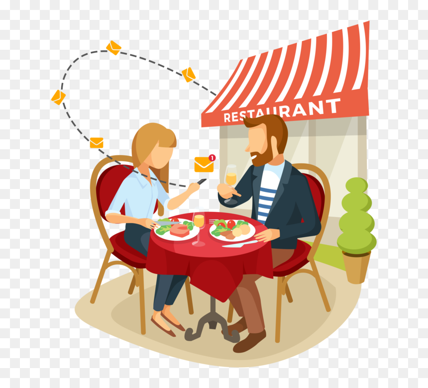 Restaurant Guest Receiving Email, HD Png Download - guest png