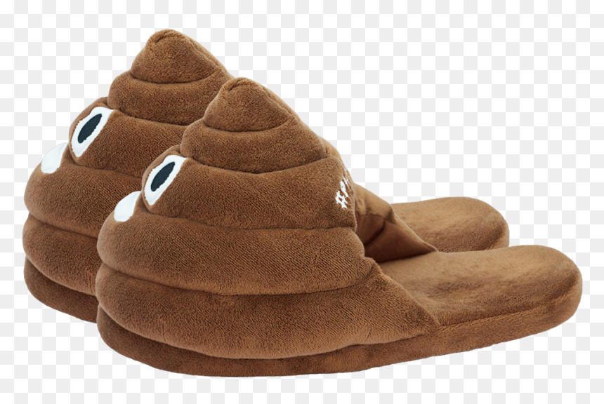 Poop Emoji Slippers Side View - Poop Emoji Slippers, HD Png Download - perfect emoji png