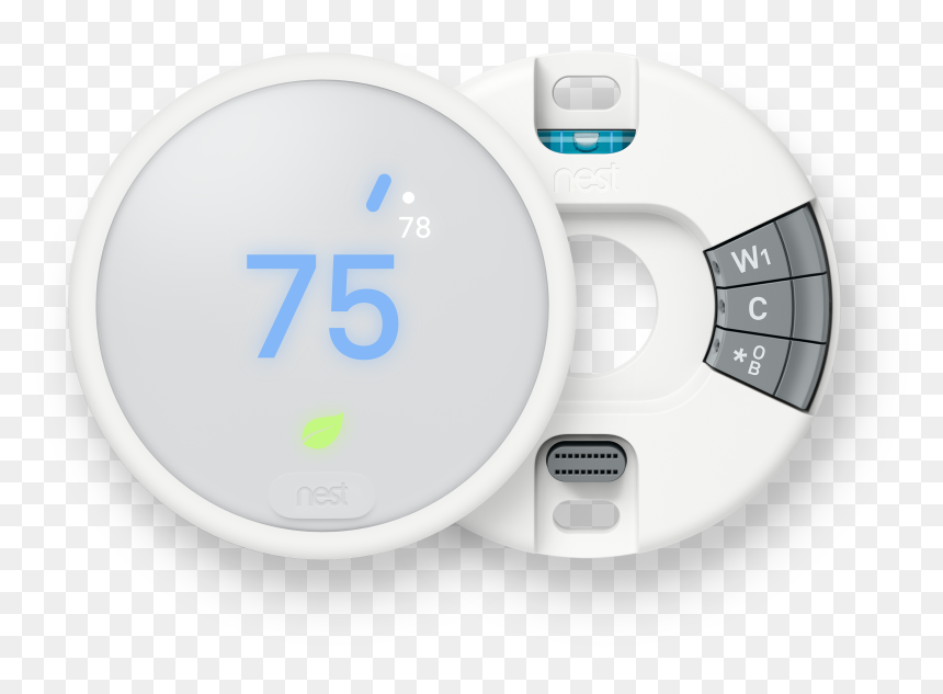 Nest Thermostat E Backplate And Display Image, HD Png Download - nest thermostat png