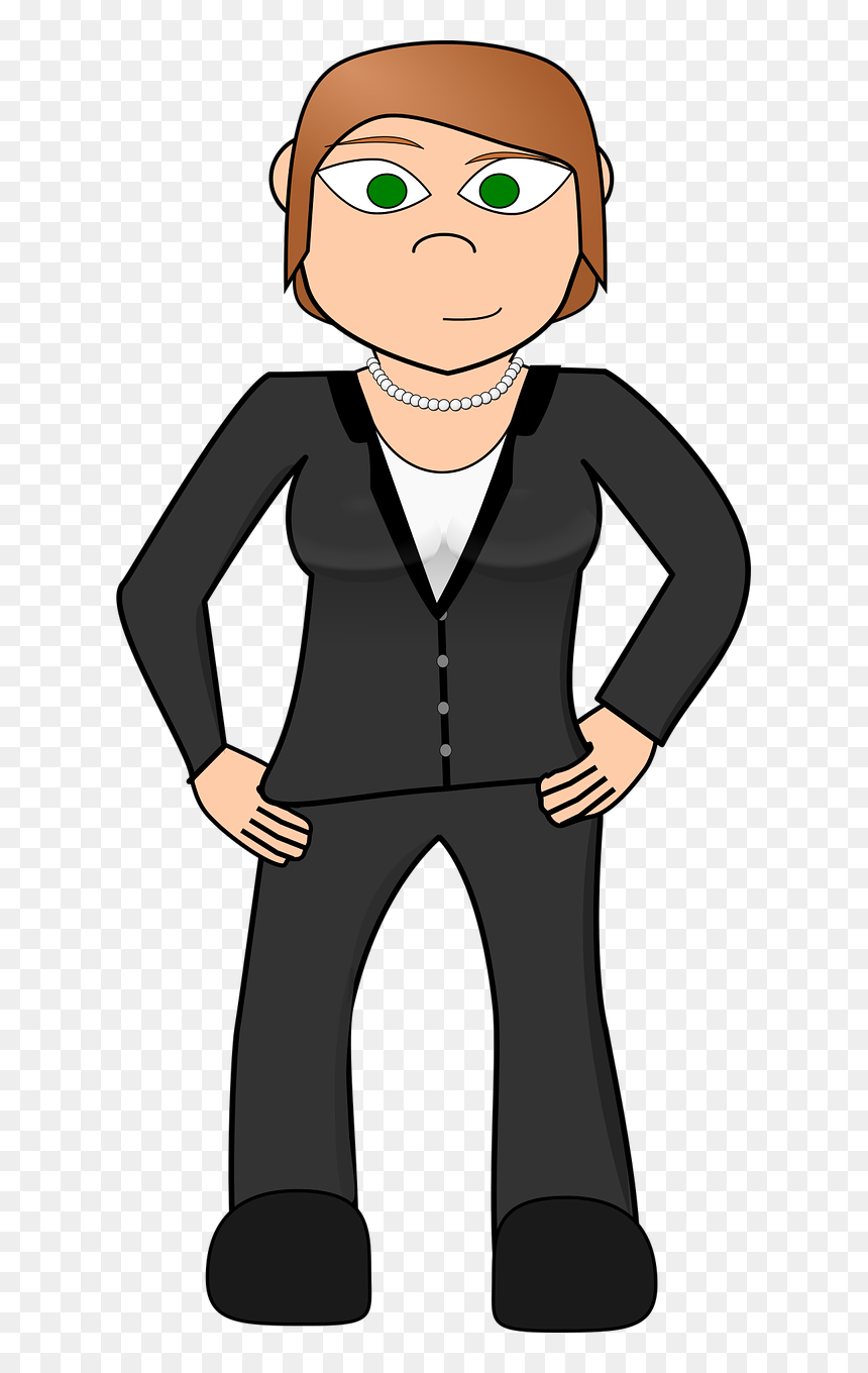 มั่นใจ การ์ตูน Png, Transparent Png - happy business woman png