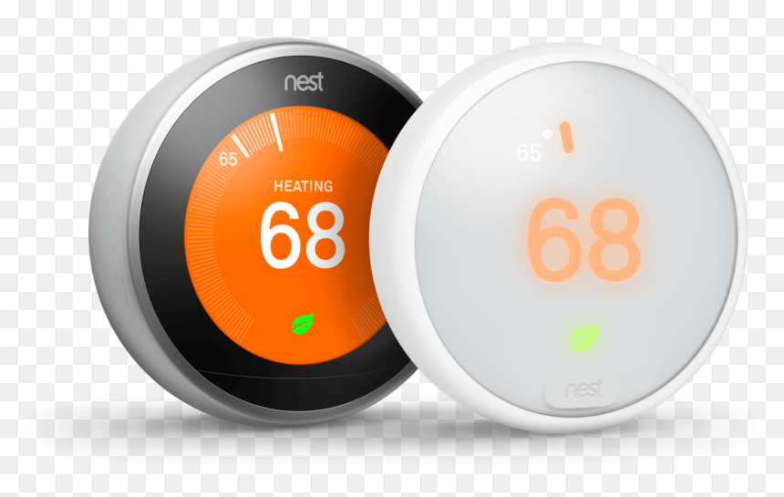 Nest Thermostats, HD Png Download - nest thermostat png