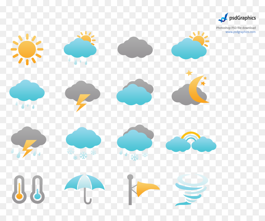 Weather Icons Png - Weather Icons Png Transparent, Png Download - all png background
