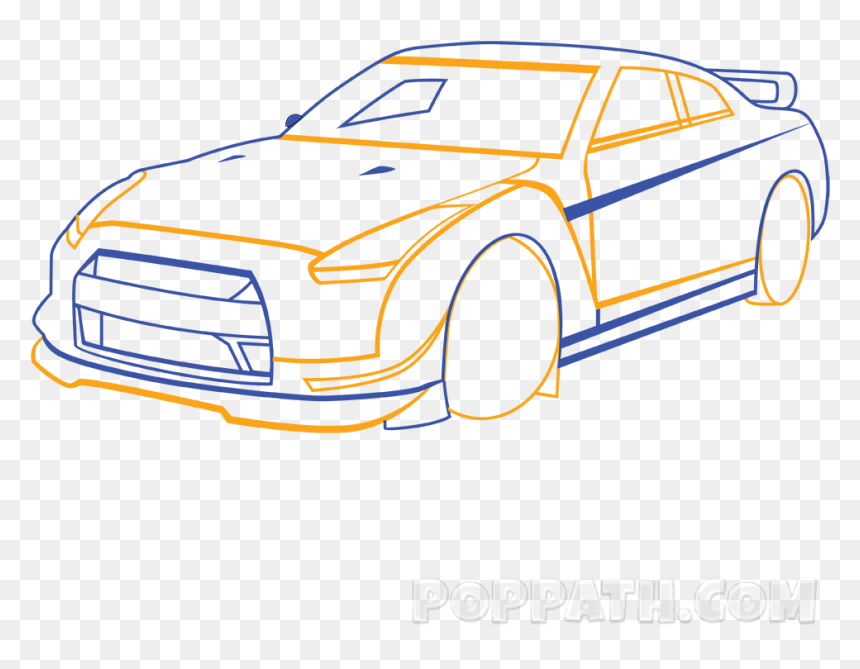 Clip Art Car Drawing - Car Drawing, HD Png Download - car line art png
