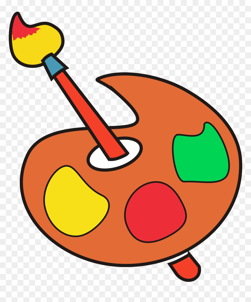 And Brush Big Image - Art Area Clipart, HD Png Download - colour brush png